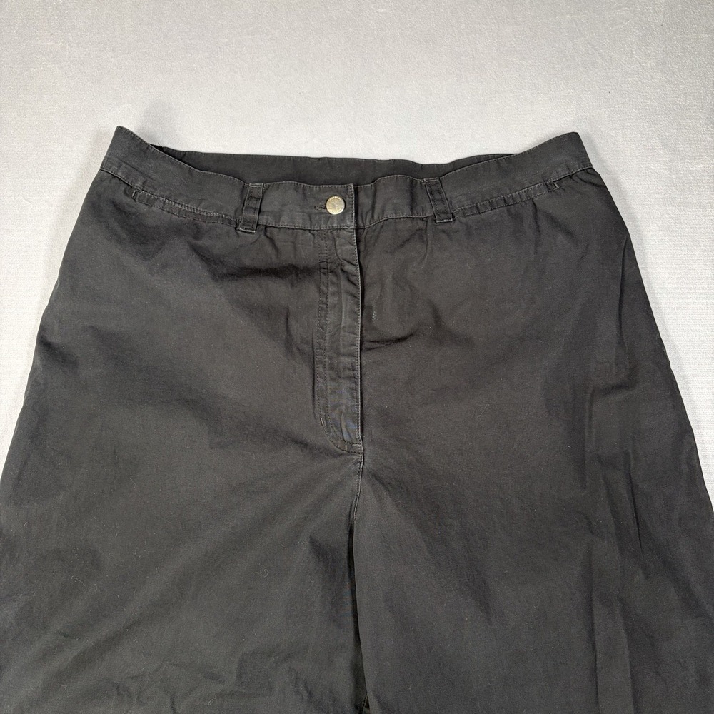 Lauren Ralph Lauren capri Pants Womens Size 12 Black Cotton High Rise. - Picture 2 of 16
